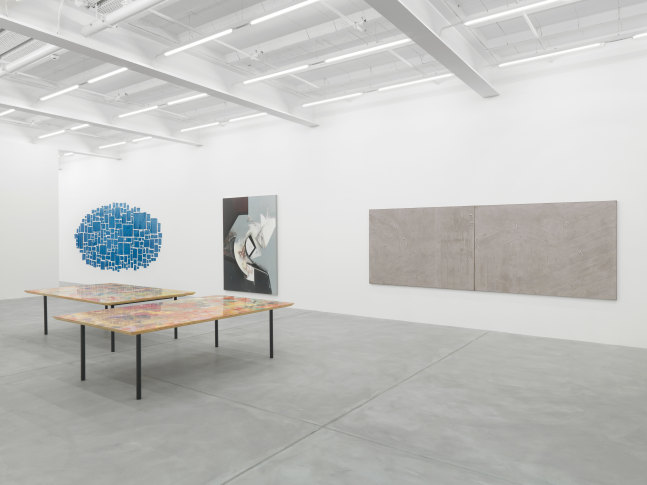 Installation view of paintings group exhibition