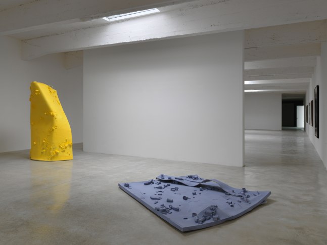 Installation view of sculptures by Alex Hubbard