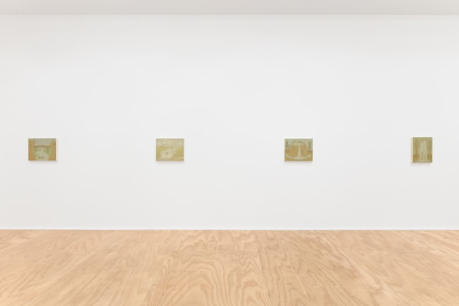 Installation view of John Dilg paintings exhibition