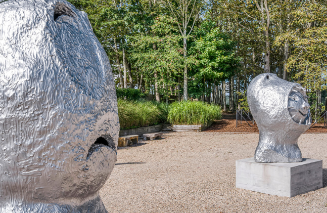 Installation view, Ugo Rondinone, sunrise. east, The Watermill Center, Hamptons, 2025