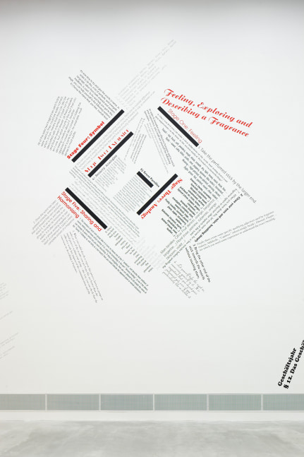 Installation view of sculptures by Angela Bulloch