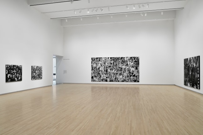 Installation view, Adam Pendleton, To Divide By, Mildred Lane Kemper Art Museum, St. Louis, 2023