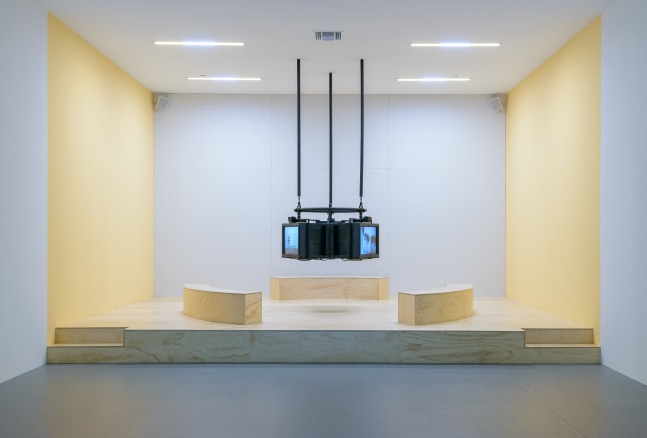 Installation view of Works by Doug Aitken