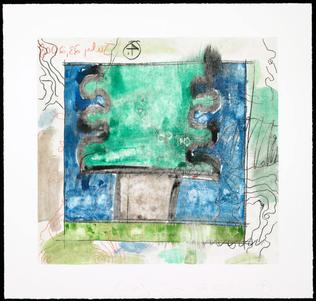 monotype by Carroll Dunham
