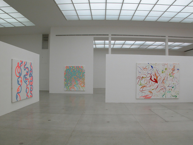 Installation view, Sue Williams, Art for the Institution and the Home, Secession, Vienna, 2002-03