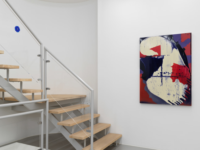 Installation view of group painting, photography, and sculpture exhibition