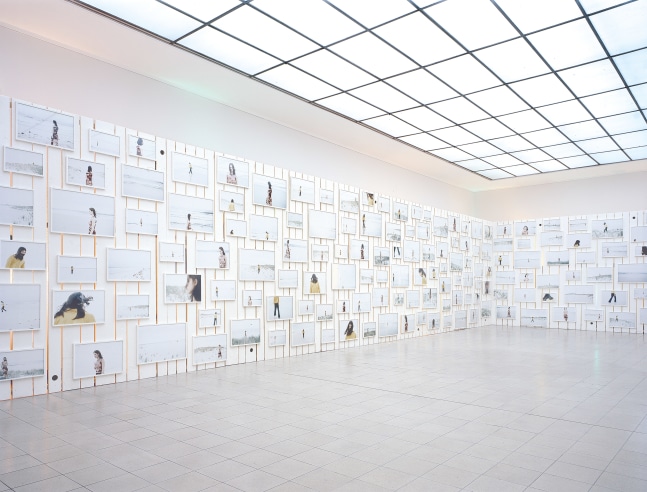 Installation view of photographs by Ugo Rondinone