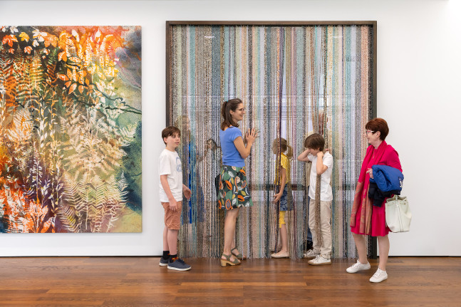 Installation view, Sam Falls, I Feel the Earth Whisper, Museum Frieder Burda, Baden-Baden, 2024