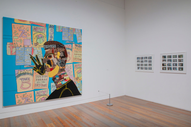 Installation view, Tschabalala Self, Fresh Window: The Art of Display &amp;amp; Display of Art, Museum Tinguely, Basel, 2024