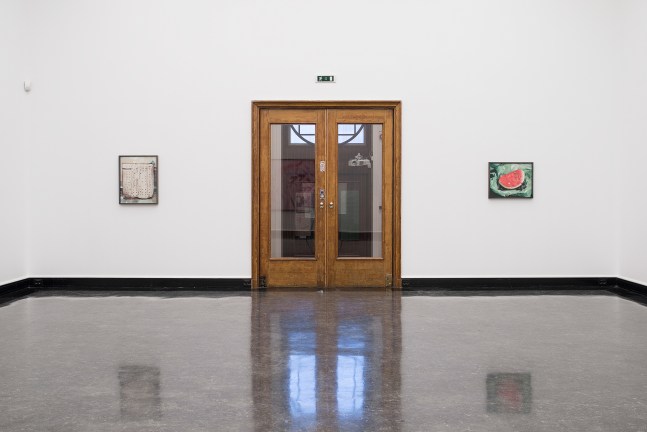 Installation view of Works by Lucas Blalock