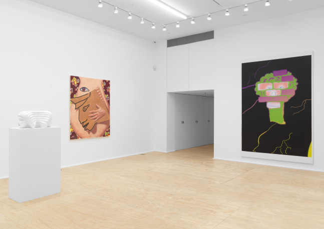 Installation view of group painting, sculpture, photography, and drawing exhibition