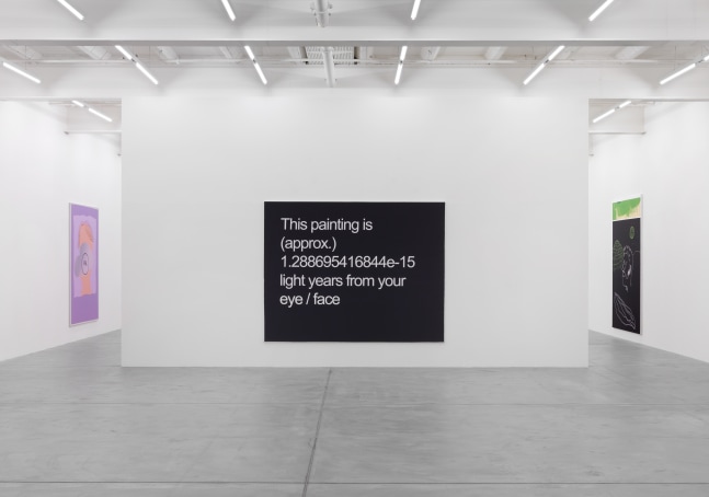 Installation view of Michael Williams paintings exhibition