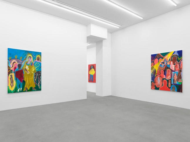 Installation view, Chemu Ng&amp;#39;ok, Echoes, Galerie Eva Presenhuber, Waldmannstrasse, Zurich, 2024