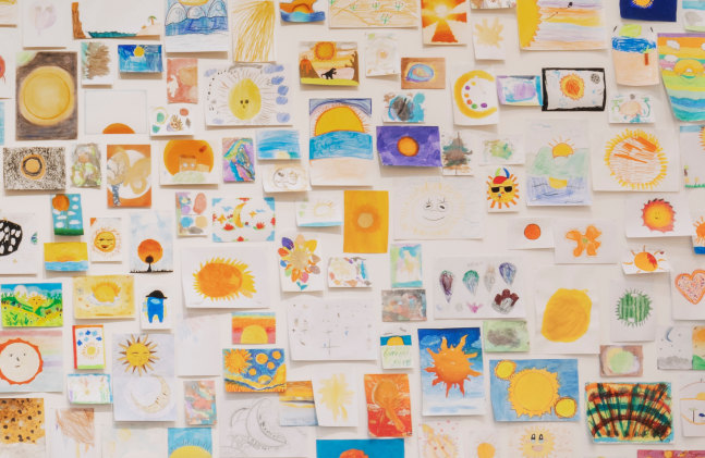 Installation view, Ugo Rondinone, long last happy, Arte Abierto, Mexico City, 2025