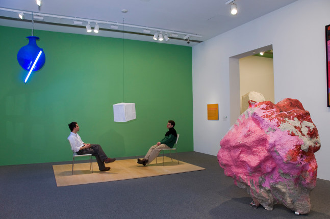 Installation view of works by Franz West