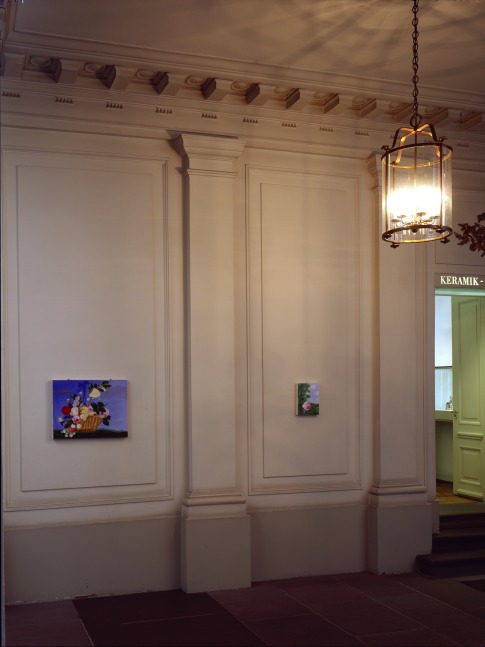 Installation view of works by Karen Kilimnik