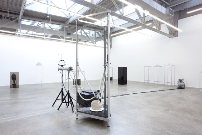 Installation view of sculptures by Matthew Angelo Harrison