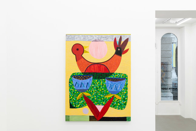 Installation view, Austin Eddy, Songs For The Sun., Galerie Eva Presenhuber, Vienna, 2024