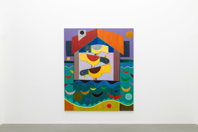 Installation view, Austin Eddy, Songs For The Sun., Galerie Eva Presenhuber, Vienna, 2024