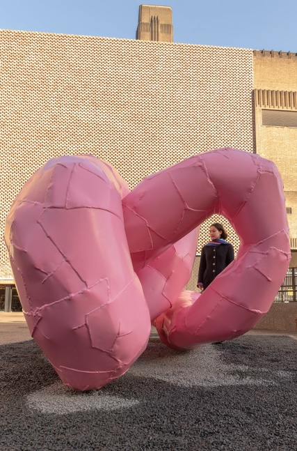 Installation view of works by Franz West