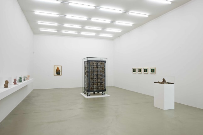 Installation view of works by Dieter Roth