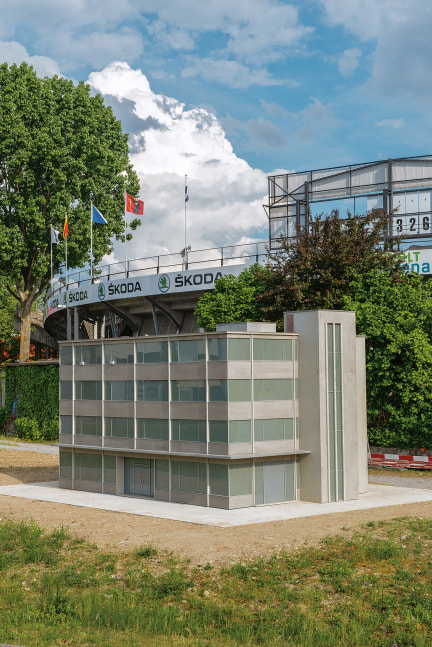 Installation view of sculpture by Peter Fischli and David Weiss