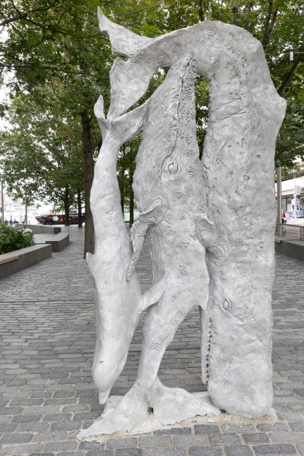 Installation view, Jean-Marie Appriou, Whale Song, Central Wharf, Boston, 2024
