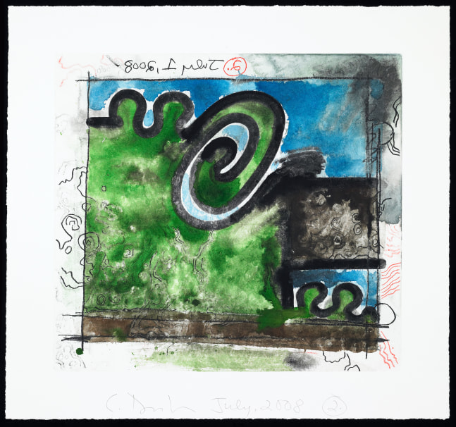 monotype by Carroll Dunham
