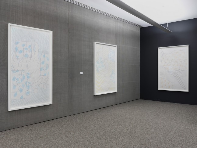 Installation view of works by Wyatt Kahn