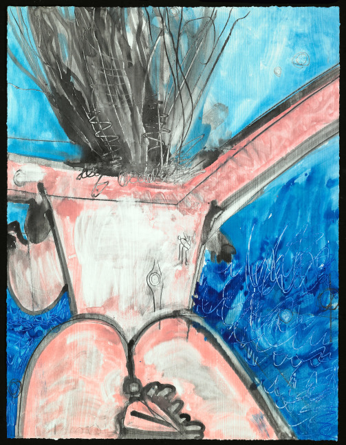 monotype by Carroll Dunham