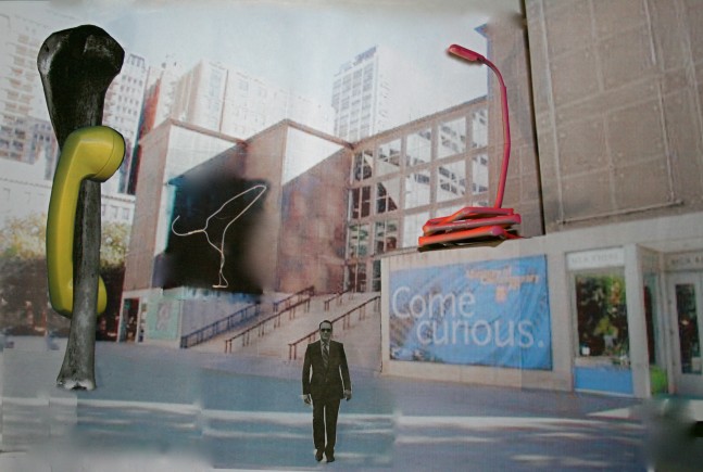 Installation view of sculptures by Mark Handforth