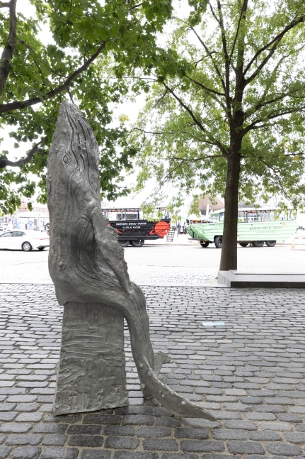 Installation view, Jean-Marie Appriou, Whale Song, Central Wharf, Boston, 2024