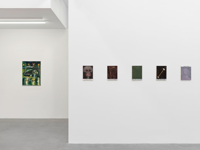 Installation view, Jean-Fr&amp;eacute;d&amp;eacute;ric Schnyder, &amp;OElig;L AUF LEINWAND, Galerie Eva Presenhuber, Waldmannstrasse, Zurich, 2024