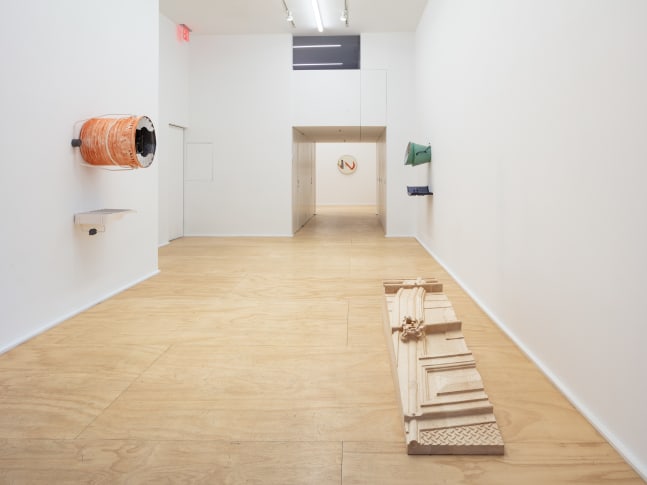 Installation view of sculptures by Magali Reus