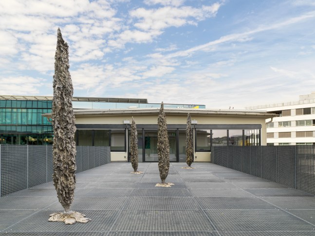 Installation view of outdoor Jean-Marie Appriou sculpture exhibition