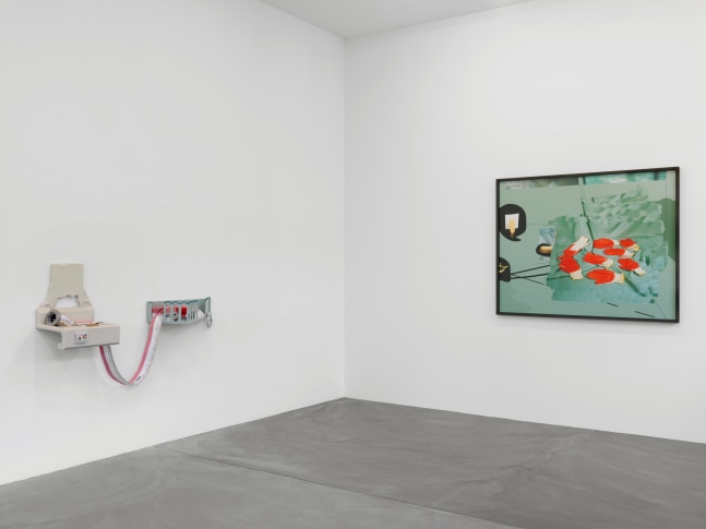 Installation view of group painting, photography, and sculpture exhibition