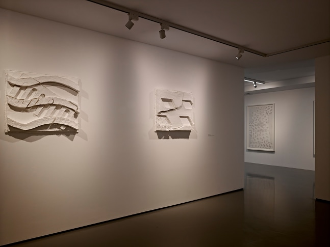 Installation view of works by Wyatt Kahn