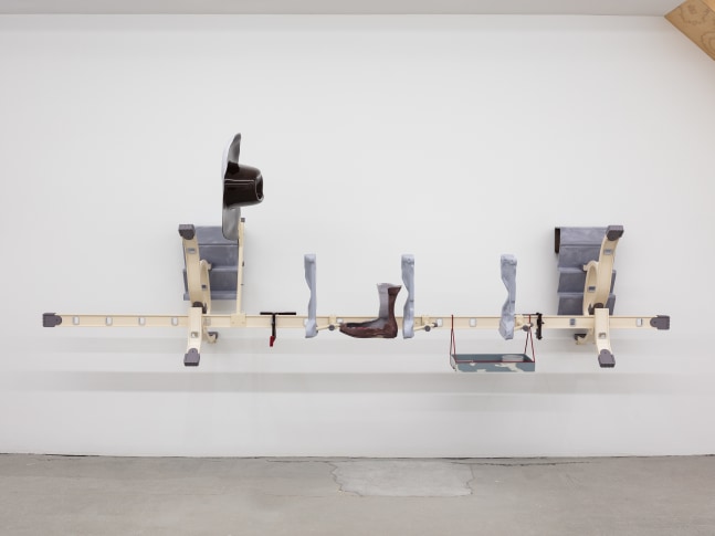 Installation view of sculptures by Magali Reus