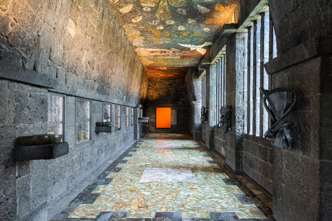 Installation view, Wyatt Kahn, Fantasmas, Museo Anahuacalli, Mexico City, 2024