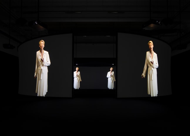 Installation view of Works by Doug Aitken