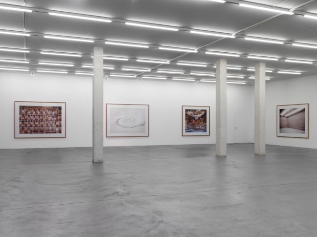 Installation view of Candida Höfer photography exhibition