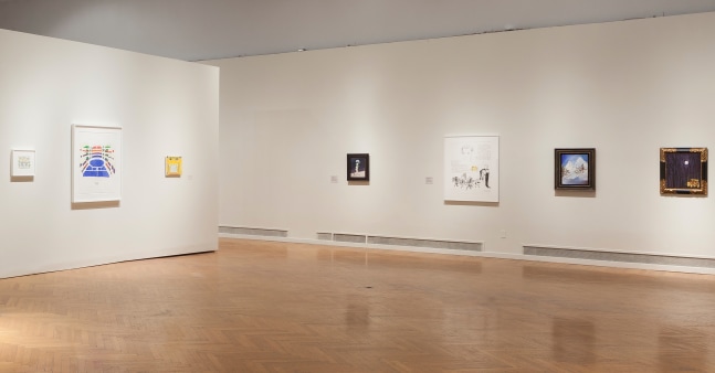 Installation view of works by Karen Kilimnik