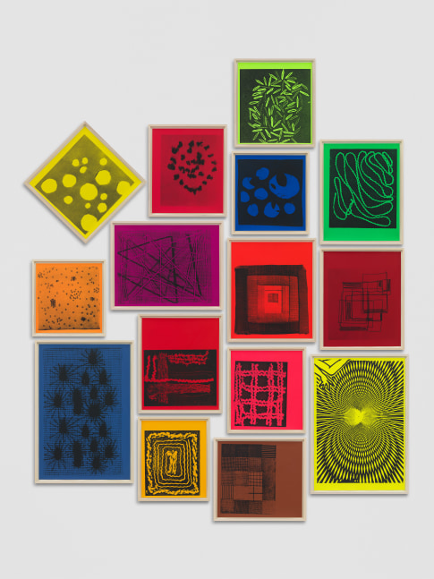 silkscreen on paper by Steven Shearer