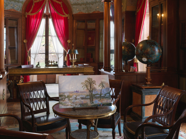 Installation view of painting by Karen Kilimnik