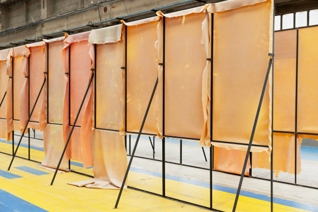 installation views of sculpture by Liesl Raff