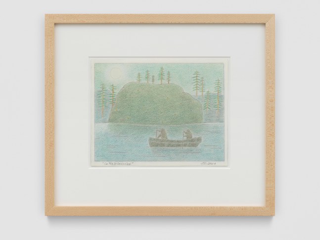 On The Mississippi

2024

Colored pencil and graphite pencil on Arches hot press paper

Sheet 18 x 23 cm / 7 x 9 in

Frame 33.5 x 38.5 x 3 cm / 13 1/4 x 15 1/8 x 1 1/8 in

&amp;copy; John Dilg