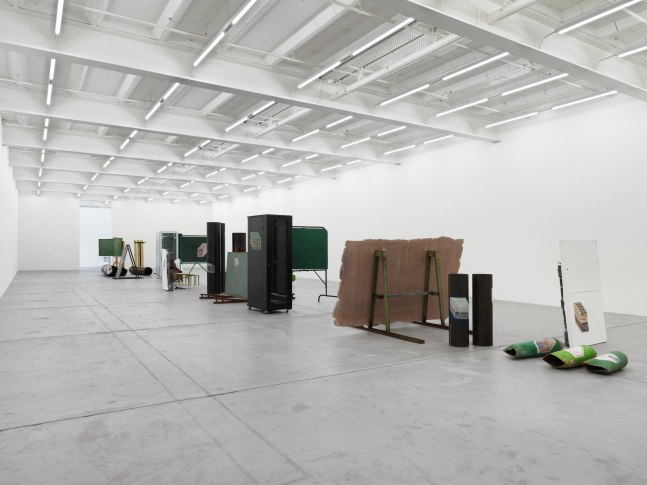 Installation view of Matias Faldbakken sculpture installation exhibition