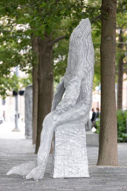 Installation view, Jean-Marie Appriou, Whale Song, Central Wharf, Boston, 2024