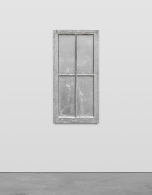 silver aluminium window by Ugo Rondinone