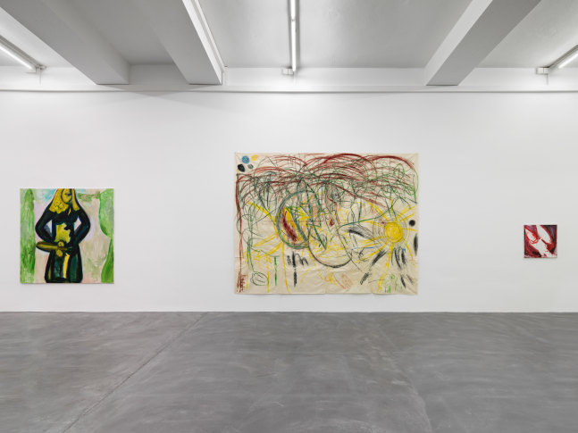 Installation view of Tamuna Sirbiladze paintings exhibition